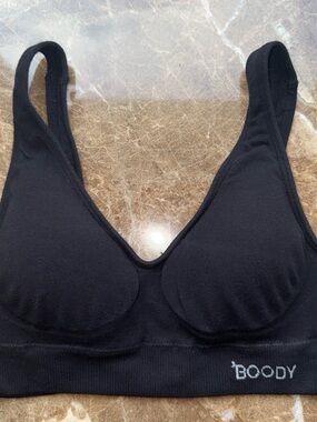 BOODY Black Seamless Support Bralette